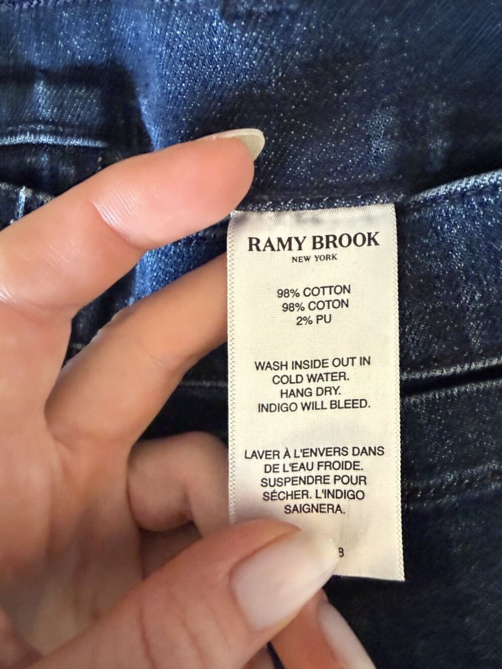 NWT Ramy Brook Cindy High Rise Flare Jean Dark Wash Size US 23 $275 [jb] - Picture 8 of 9